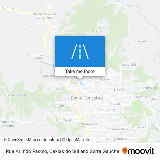 Rua Arlindo Fasolo map
