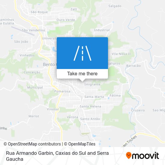 Rua Armando Garbin map