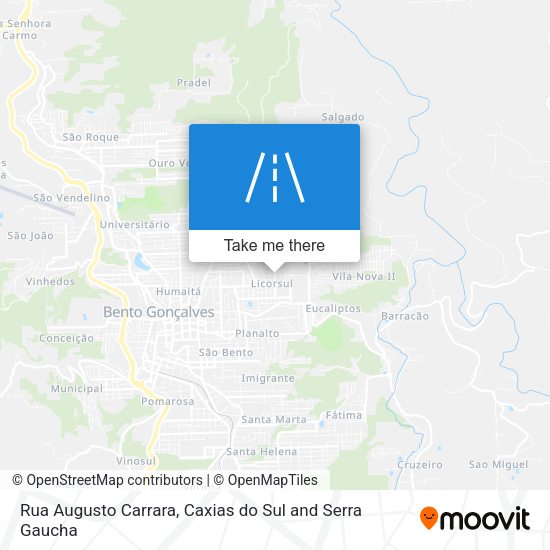 Rua Augusto Carrara map
