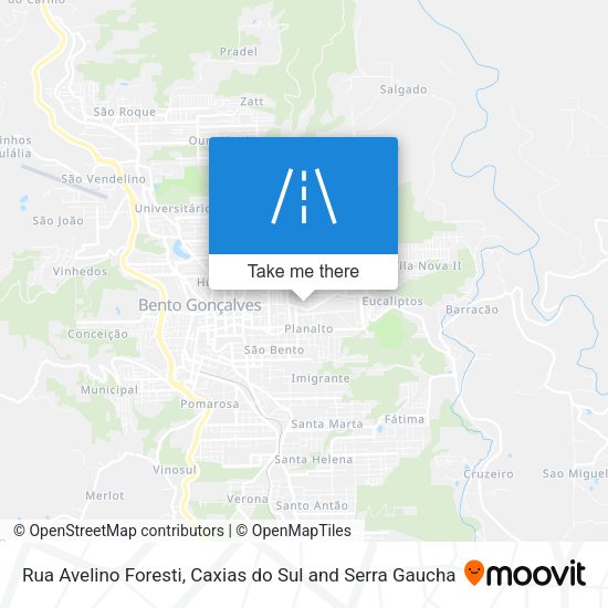 Rua Avelino Foresti map