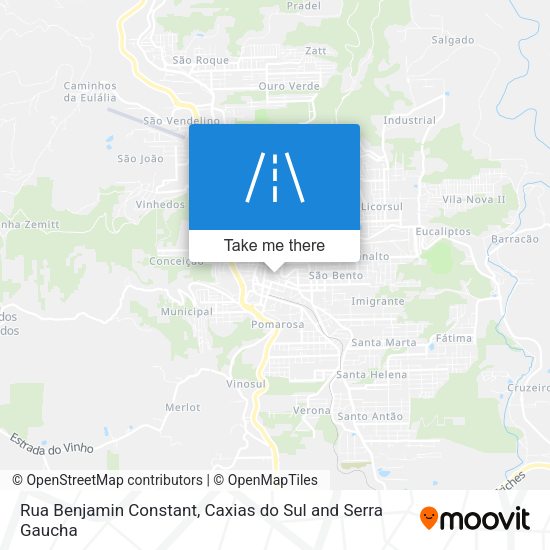 Rua Benjamin Constant map