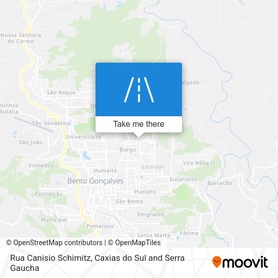 Rua Canisio Schimitz map