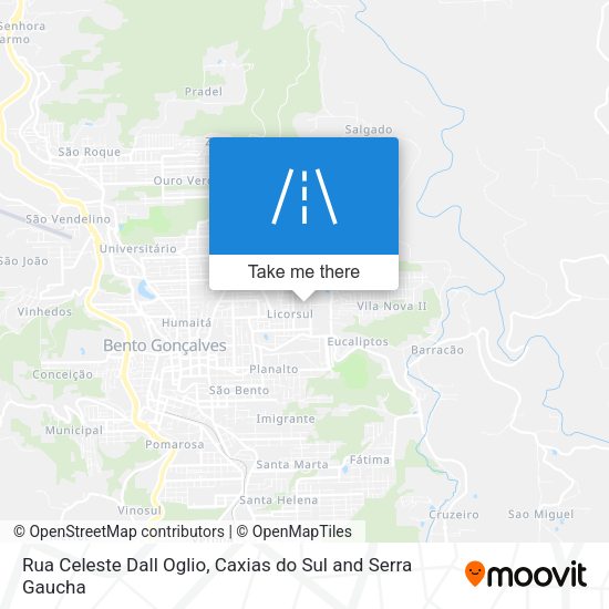 Rua Celeste Dall Oglio map