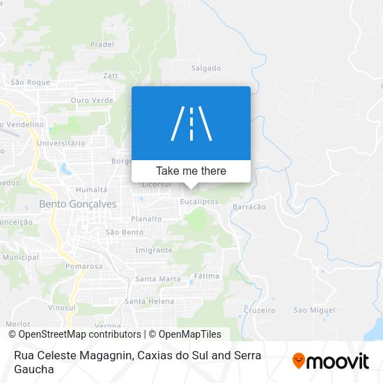 Rua Celeste Magagnin map