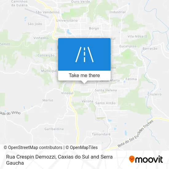 Rua Crespin Demozzi map