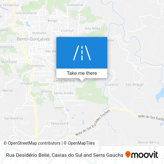 Rua Desidério Bellé map