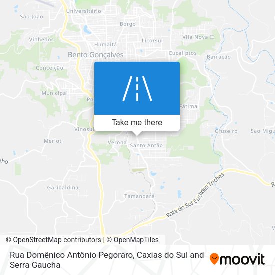 Rua Domênico Antônio Pegoraro map