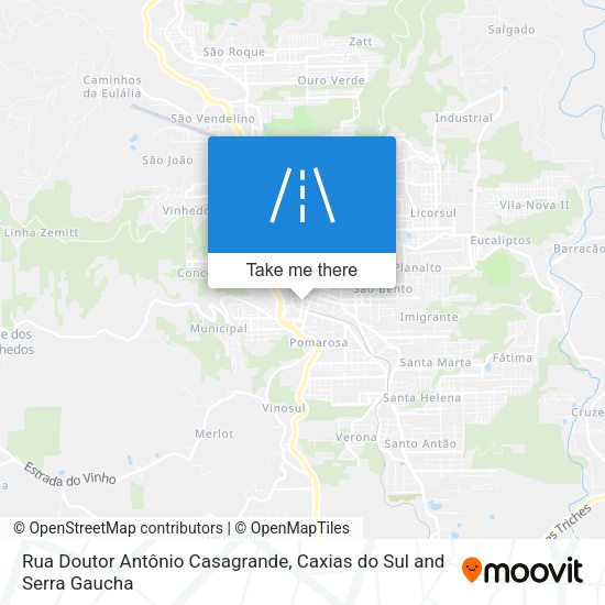 Rua Doutor Antônio Casagrande map