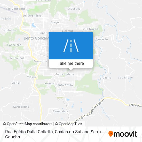 Rua Egídio Dalla Colletta map