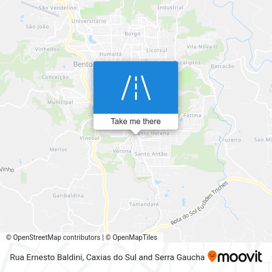 Rua Ernesto Baldini map