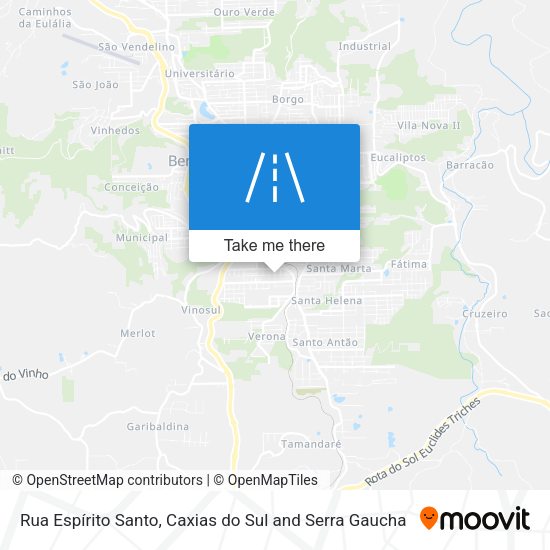 Rua Espírito Santo map
