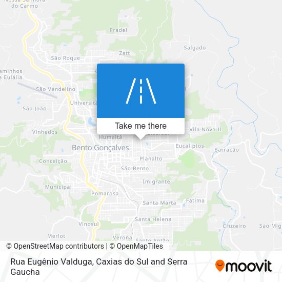 Rua Eugênio Valduga map