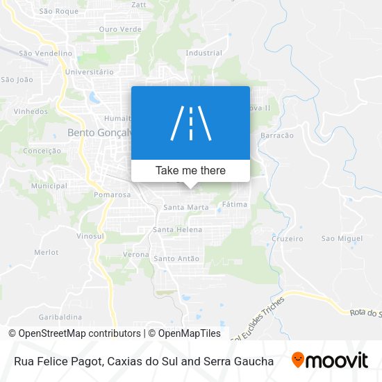 Rua Felice Pagot map
