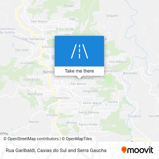 Rua Garibaldi map