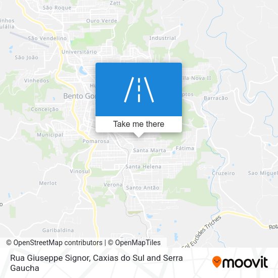 Rua Giuseppe Signor map