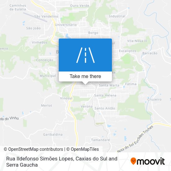 Rua Ildefonso Simões Lopes map