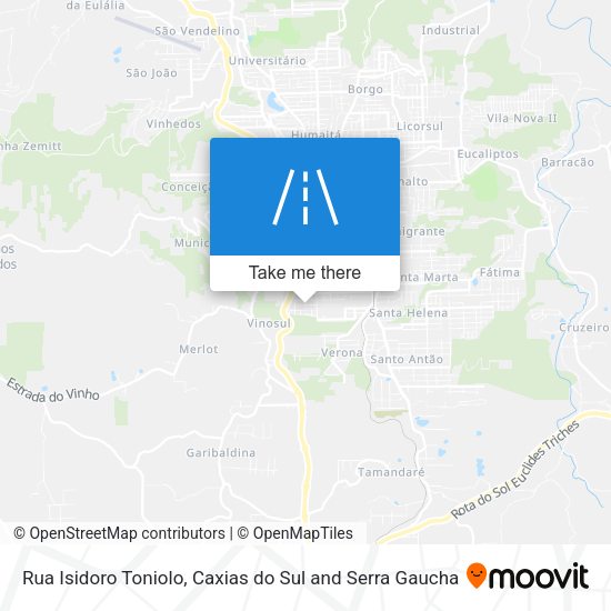 Rua Isidoro Toniolo map