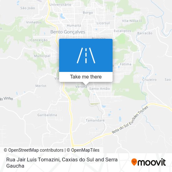 Rua Jair Luís Tomazini map