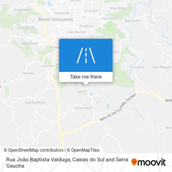 Rua João Baptista Valduga map