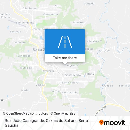 Rua João Casagrande map