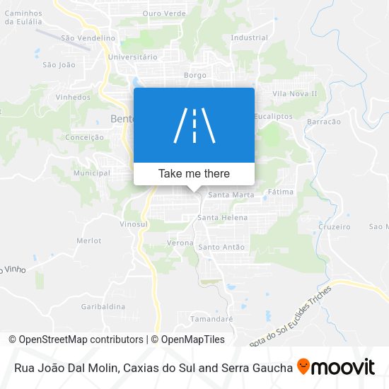 Rua João Dal Molin map