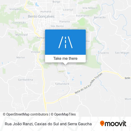 Rua João Ranzi map