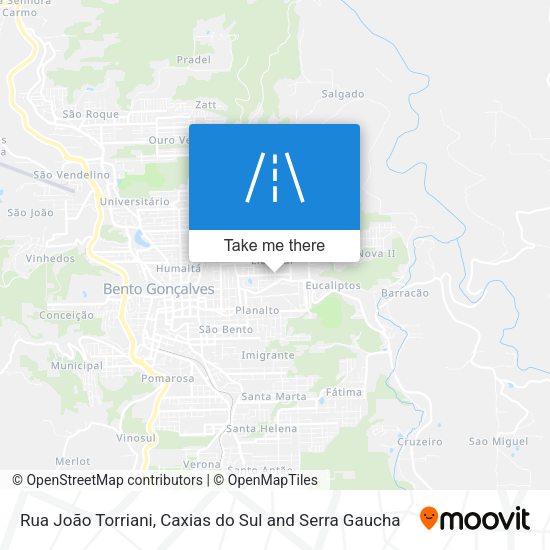 Rua João Torriani map