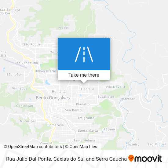 Rua Julio Dal Ponte map