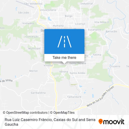 Rua Luiz Casemiro Frâncio map
