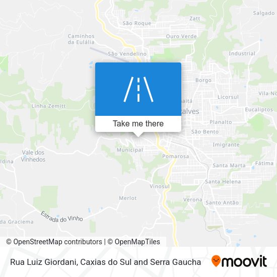 Rua Luiz Giordani map
