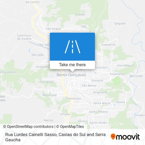 Rua Lurdes Cainelli Sasso map