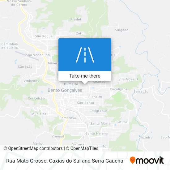 Rua Mato Grosso map