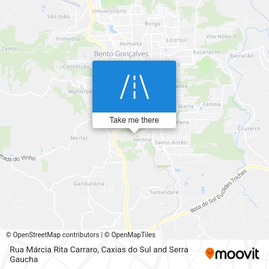 Rua Márcia Rita Carraro map