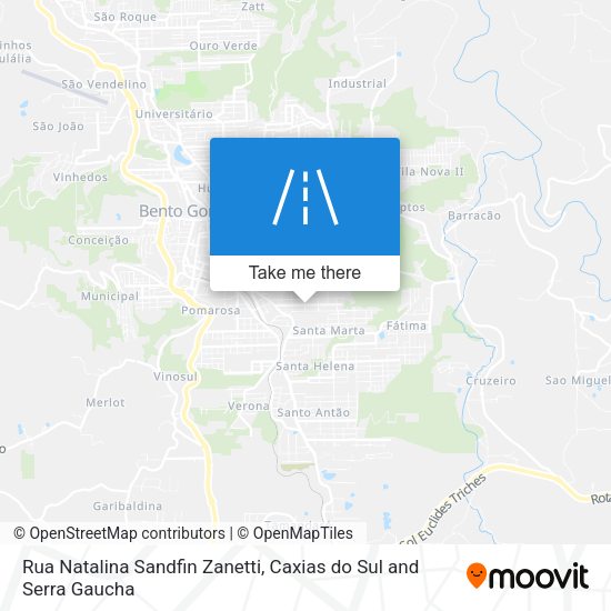 Rua Natalina Sandfin Zanetti map