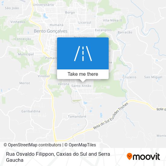 Rua Osvaldo Filippon map