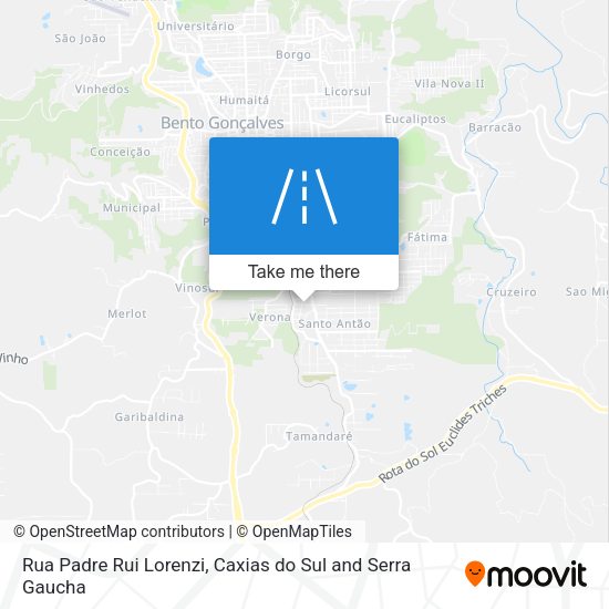 Rua Padre Rui Lorenzi map