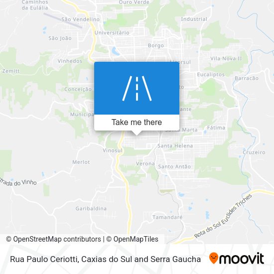 Rua Paulo Ceriotti map