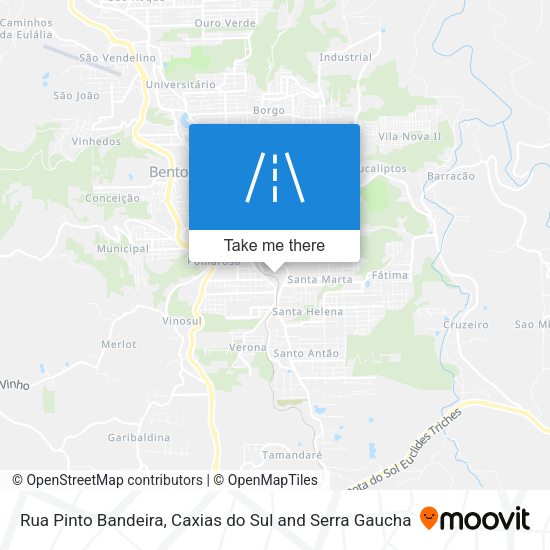 Rua Pinto Bandeira map