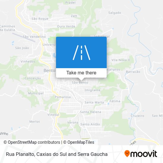 Rua Planalto map
