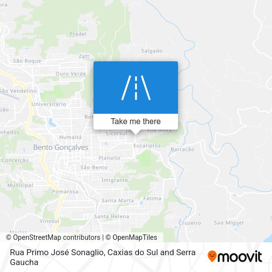 Rua Primo José Sonaglio map