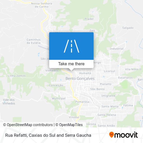 Rua Refatti map