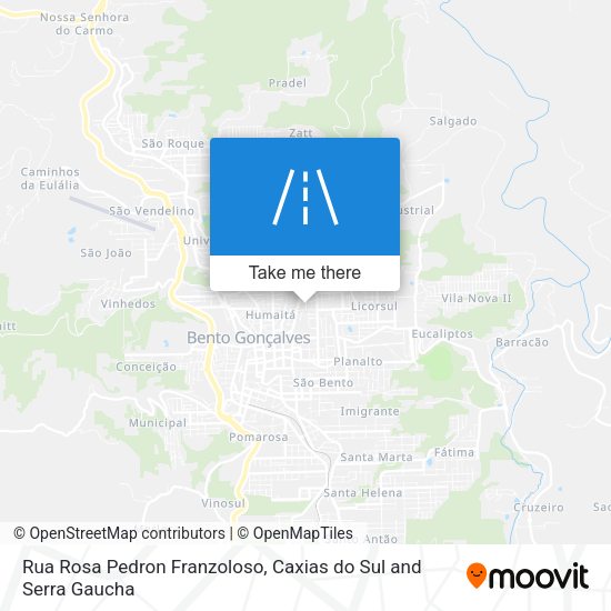 Rua Rosa Pedron Franzoloso map
