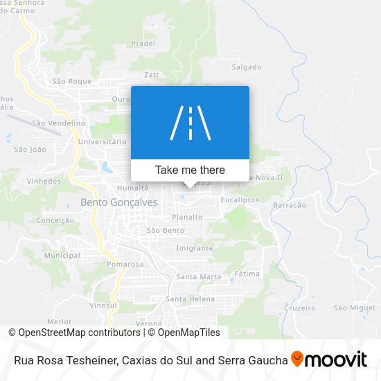 Rua Rosa Tesheiner map