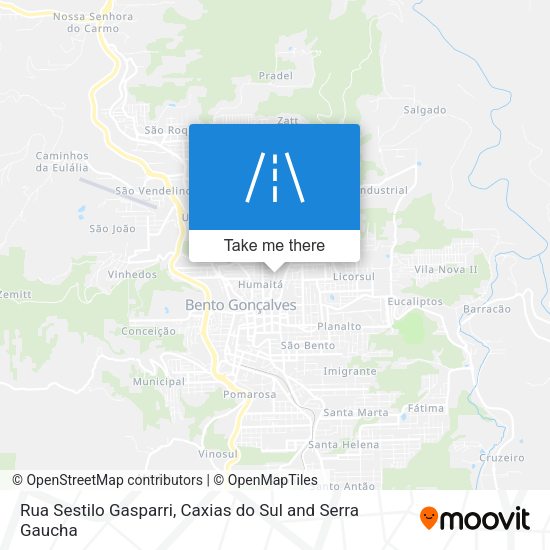 Rua Sestilo Gasparri map