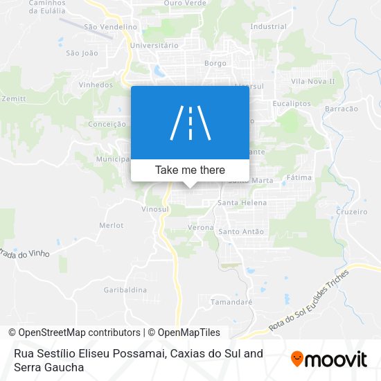 Rua Sestílio Eliseu Possamai map