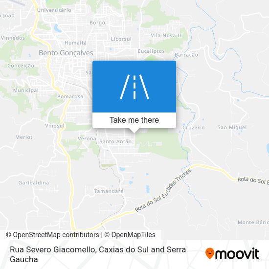 Rua Severo Giacomello map