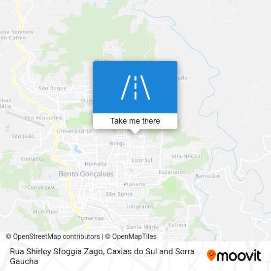 Rua Shirley Sfoggia Zago map