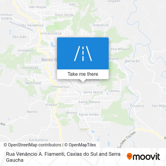 Rua Venâncio A. Fiamenti map