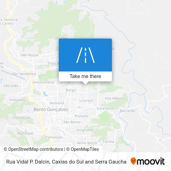 Rua Vidal P. Dalcin map