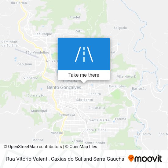 Rua Vitório Valenti map